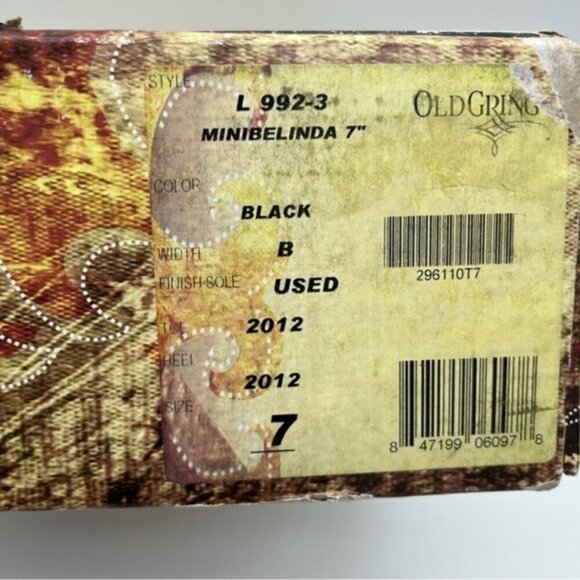 Old Gringo Mini Belinda‎ Western Boots in Black Women Size 7 - Picture 11 of 13